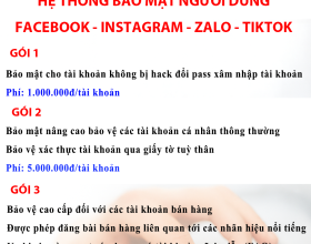 Bảng giá Bảo Mật - Bảo Vệ