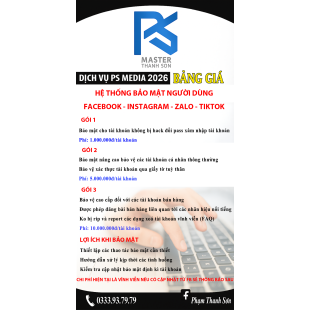 Bảng giá Bảo Mật - Bảo Vệ